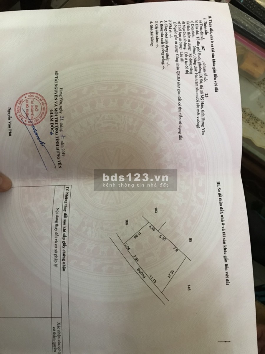 Chính chủ cần bán đất tặng nhà tại Dị Sử Mỹ Hào Hưng Yên, liên hệ xem đất 0982420026