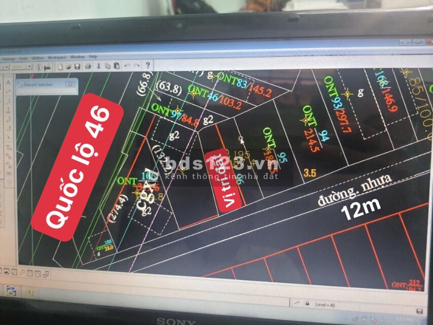 E cần bán lô đất Nghi Ân bám mặt đường liên xã nối: Nghi Ân Nghi Phong Nghi Xuân