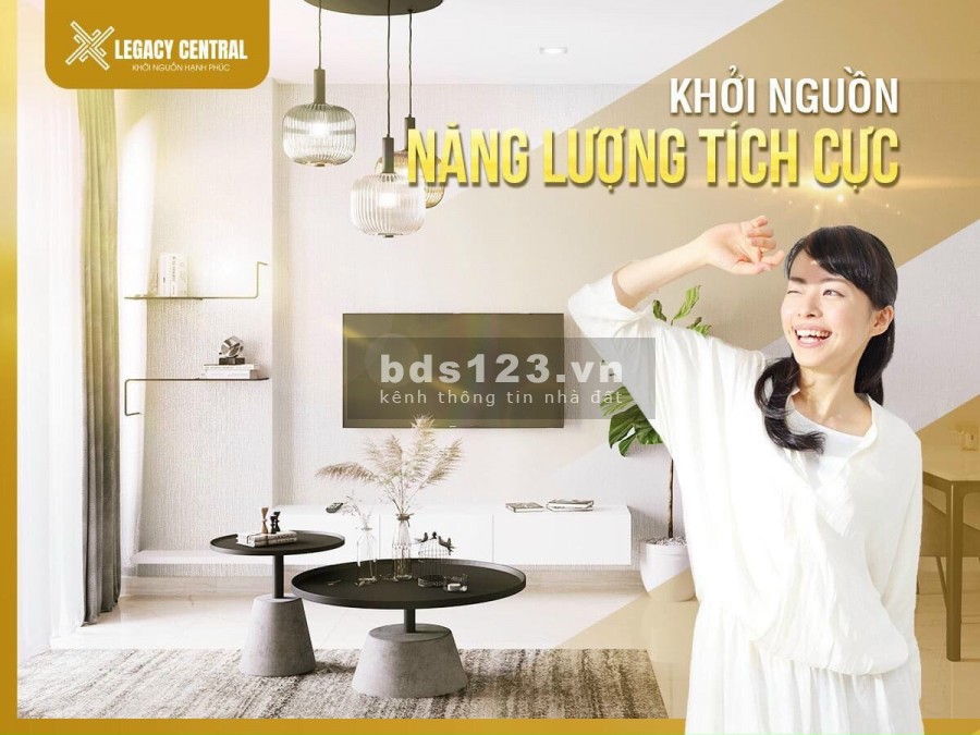 Bán căn hộ mới. khởi ngồn năng lượng tích cự Legacy Central tiện ích đủ, lh 0336089262