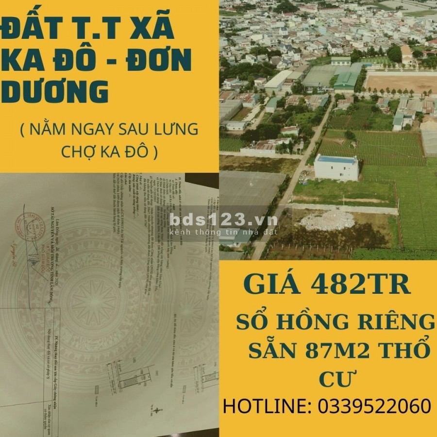 Vị Trí Đang Hot Tại Trung Tâm Ka Đô Đơn Dương Giá Ưa Đãi Mùa Dịch, thổ cư 100%