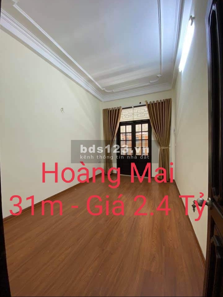Bán nhà nguyên căn Hoàng Mai, diện tích 31m2, giá bán 2.4 tỷ, hai mặt thoáng, gần chợ