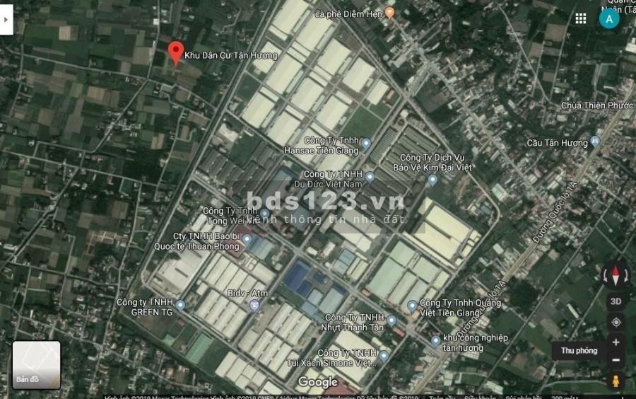 Bán gấp nền thổ cư ngay sau khu công nghiệp Tân Hương, giá bán 6 triệu/m2, thổ cư 100%