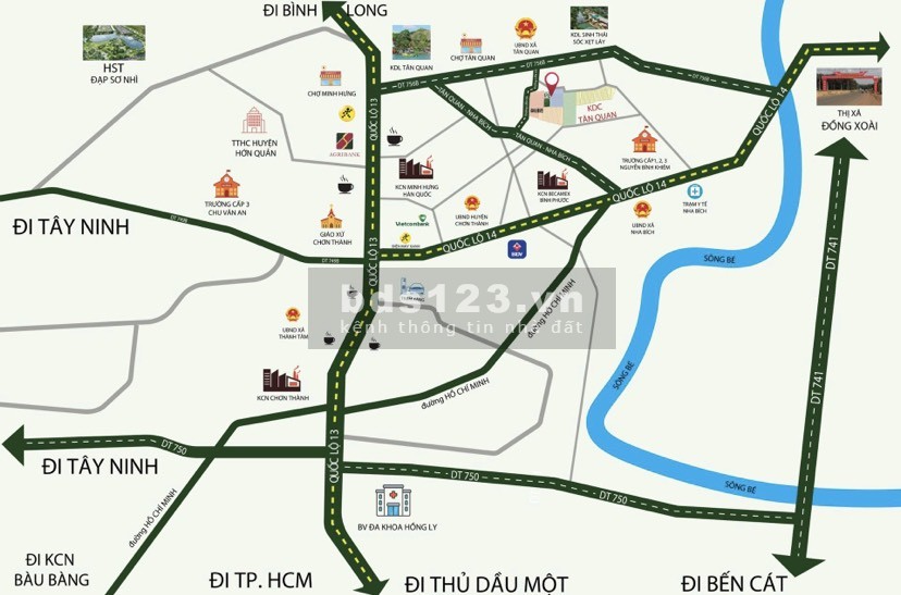 Hỗ trợ tài chính cho khách hàng khi có nhu cầu sở hữu đất nền Tân Quan để ở hoặc kinh doanh