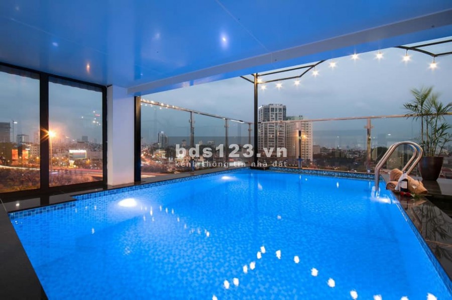Khách Sạn MP Nguyễn Đình Hoàn 10 nổi 1 hầm 60 Phòng 4 sao dtsd 280m2 giá bán 125 tỷ
