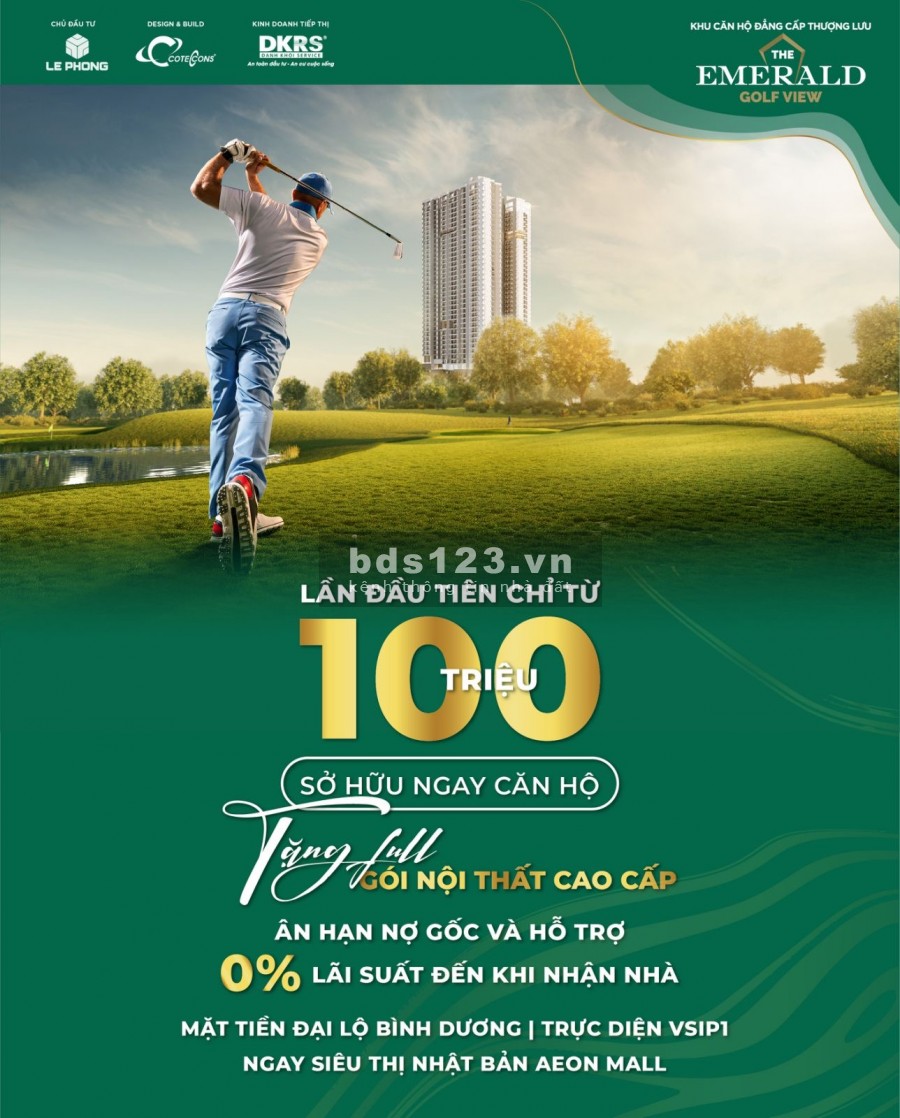 Căn hộ cao cấp ngay mặt tiền lớn tại Bình Lương, bàn giao nhà hoàn thiện, tặng kèm gói nội thất
