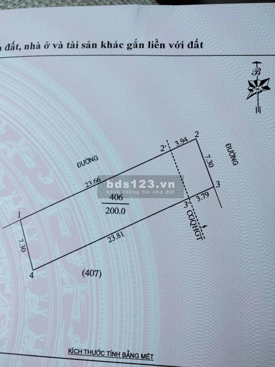 Bán lô góc 2 mặt tiền đường liên xã Nghi Ân đầu tư cực tiềm năng, giá bán 8.5 triệu/m2