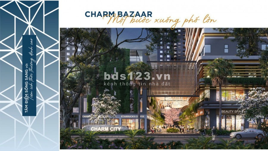 Căn hộ cao cấp Charm City giá rẻ ngay trung tâm Dĩ An tiện ích chuẩn 5 sao, pháp lí đủ