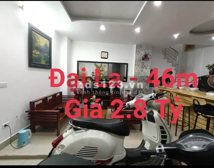 Đại La trung tâm Quận Hai Bà Trưng, vô vàn tiện ích, Đại La diện tích 46m2, giá 2.8 tỷ