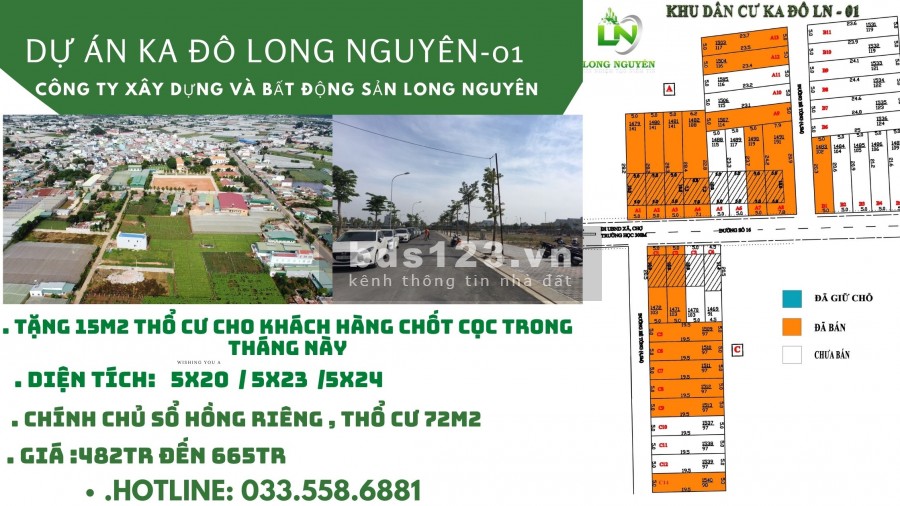 Đất nền chính chủ giá F0 tại Đơn Dương Lâm Đồng, giá bán 482 triệu, liên hệ 0335586881