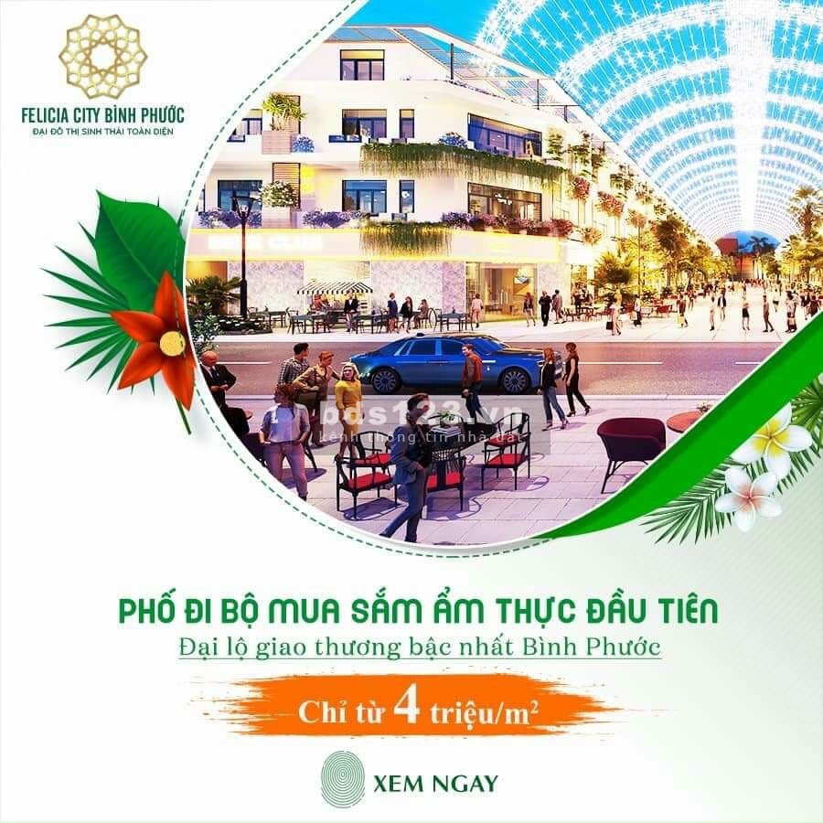 Booking ngay đất nền Bình Phước chỉ 4 triệu/m2 với 10 triệu, mặt tiền đường DT741