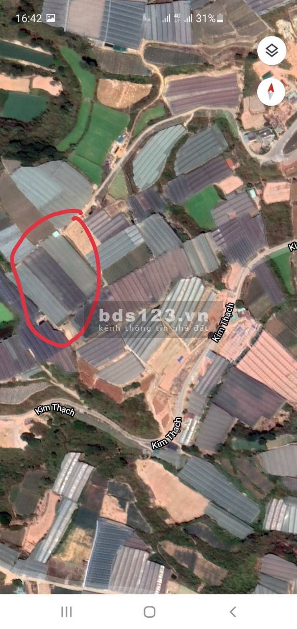 Bán đất vườn Đà Lạt, nhà lồng, đất gia đình canh tác tố, giá đầu tư sinh lời 4.3 triệu/m2