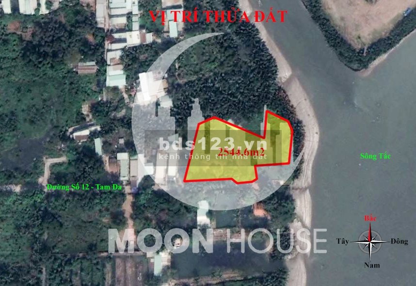 2544.6m2 Đất ở hiện hữu đường Tam đa phường Trường Thạnh view sông chỉ 54 tỷ 500 triệu