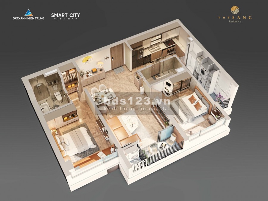 Căn hộ 2PN chung cư cao cấp The Sang chiết khấu lên đến 17% cho khách hàng