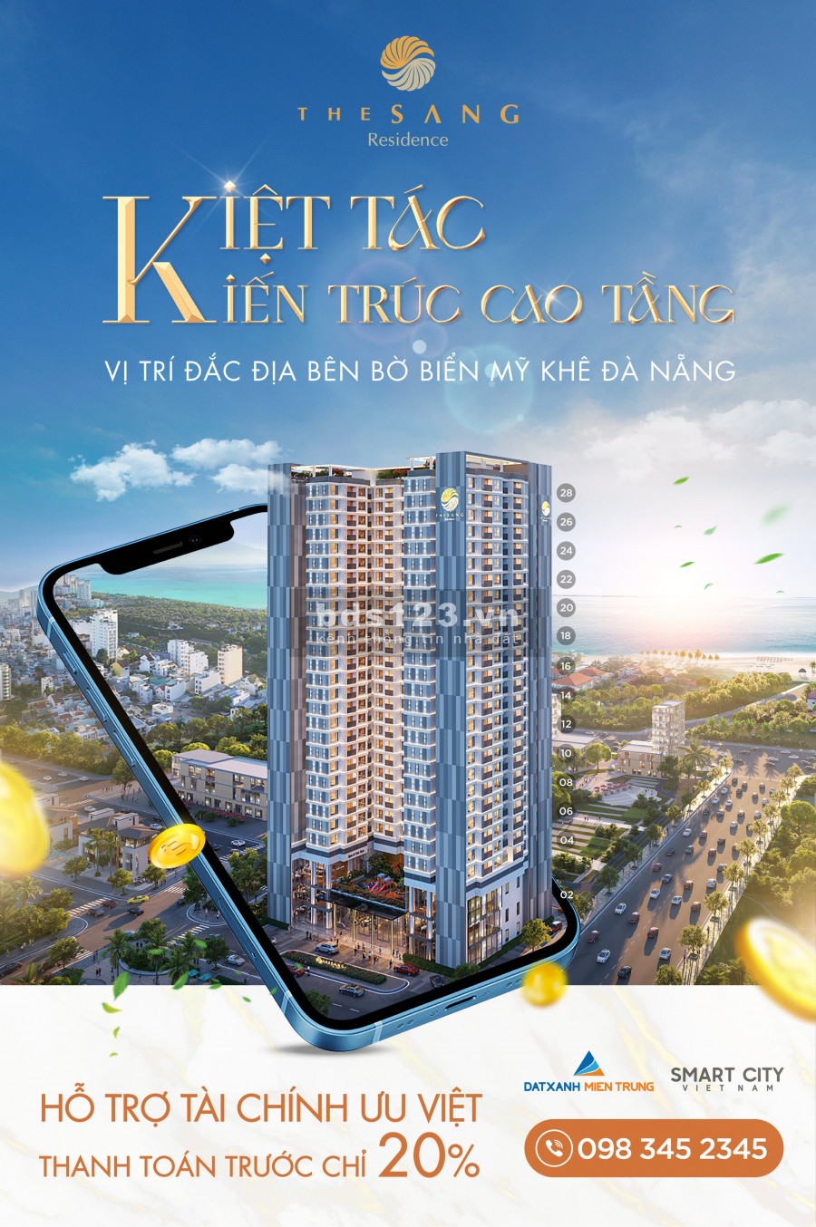 Căn hộ 2PN chung cư cao cấp The Sang chiết khấu lên đến 17% cho khách hàng