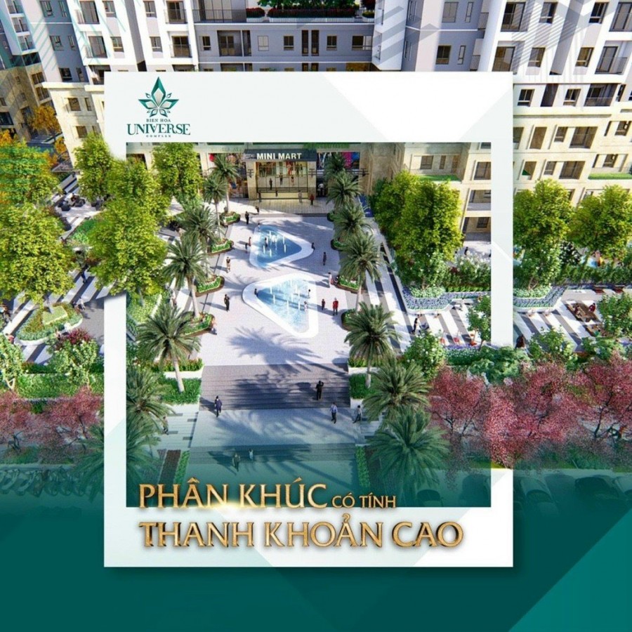 Chỉ 1,5 tỷ sở hữu ngay căn hộ 2pn tại TT Tp Biên Hòa - chiết khấu ngay 800tr, sổ hồng lâu dài.