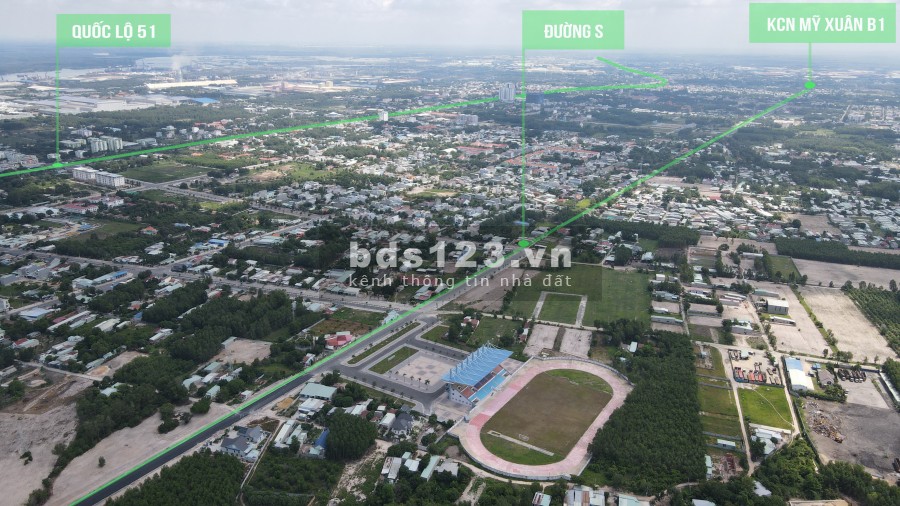 Bán đất chính chủ trung tâm thị xã Phú mỹ, SHR thổ cư P .Mỹ Xuân giá bán 1 tỷ lô bao đẹp