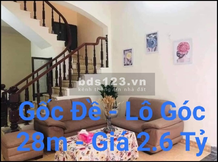 Lô Góc, Hai Thoáng, Ở Ngay, Nhà Đẹp, Gốc Đề. 28m x 5T, Giá 2.6 Tỷ