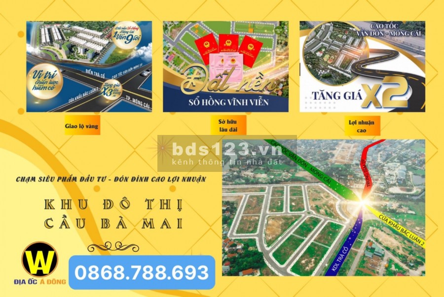 Dự án đất nền khu đô thị Bà Mai, giá đầu tư thuận tiện, pháp lí rõ ràng, sổ đỏ từng lô