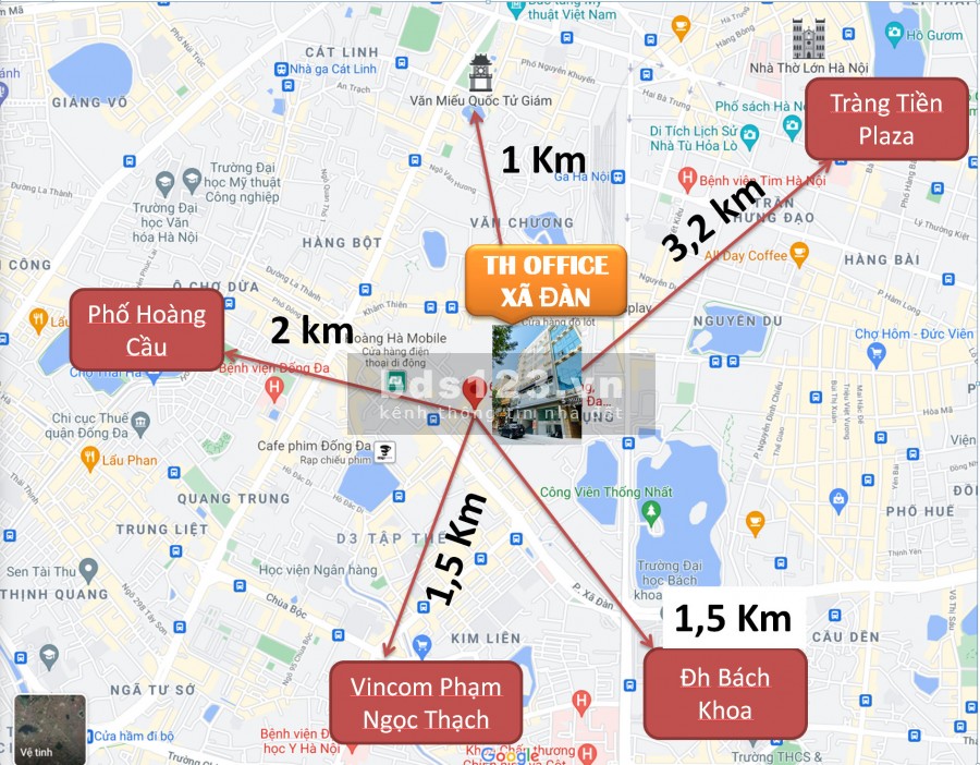 Mặt bằng kinh doanh 60m2 cực đẹp tại 360 Xã Đàn-Đống Đa, Giảm giá sâu mùa dịch