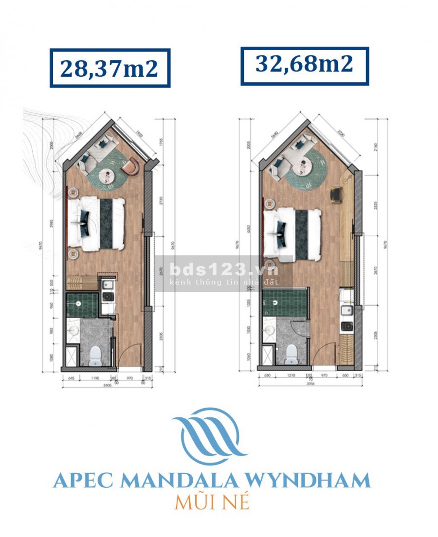 Apec Mũi Né Tặng 2 Chỉ - 01 Lượng Vàng Căn 1PN- 1.3 Tỷ; 2PN-2.7 Tỷ-View Biển, Tầng Cao