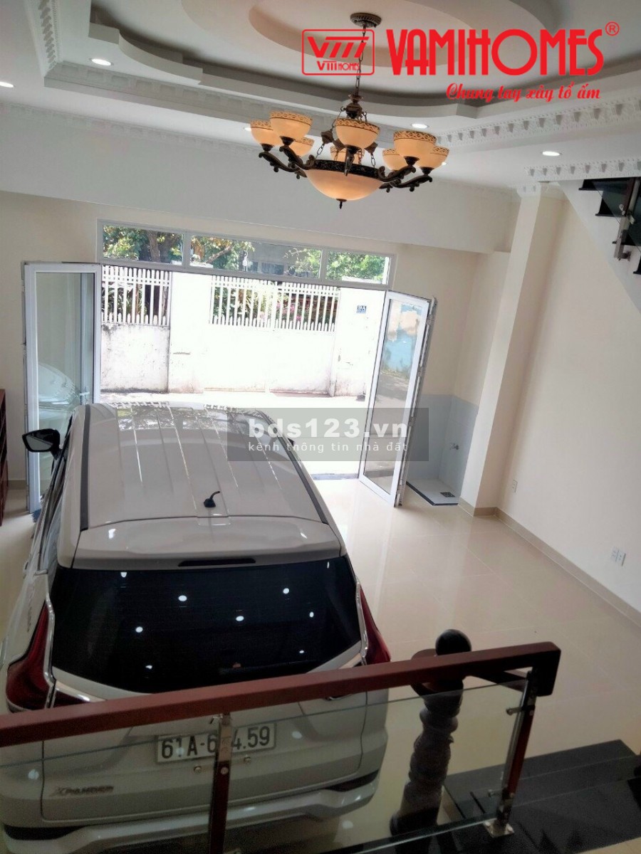 Bán nhà 3 tầng mặt tiền đường số 8 Hiệp Bình Chánh dtsd 5X11.4 gần chợ Bình Triệu