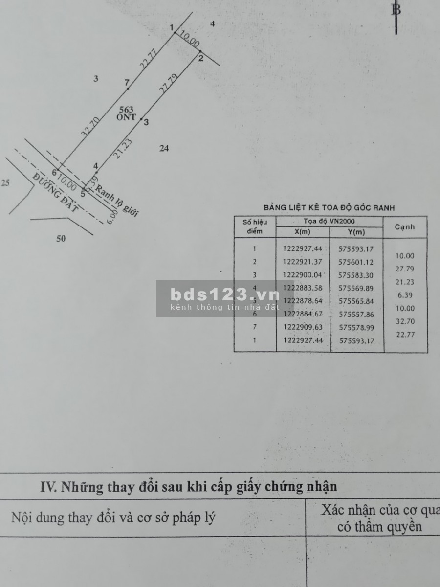 Đất nền diện tích sử dụng 538m2 mặt tiền đường 715 Trung Lập Thượng, huyện Chủ Chi