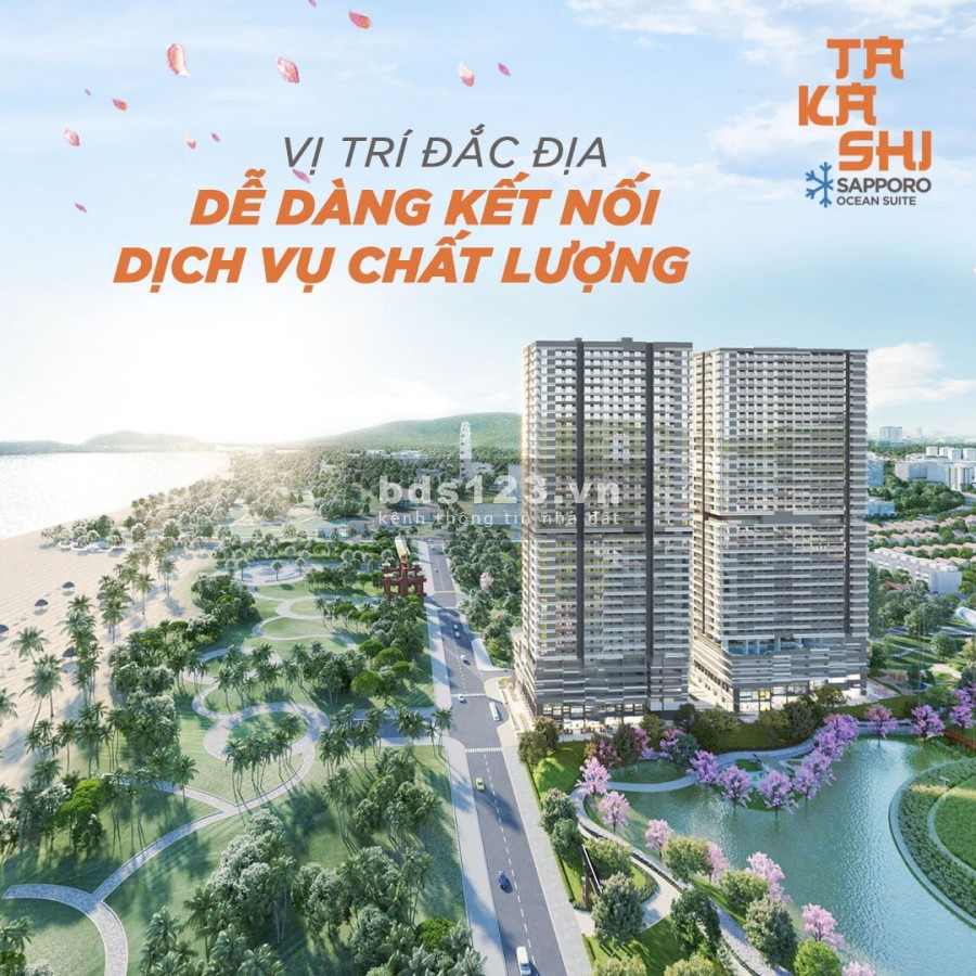 Bán căn hộ chung cư cao cấp view biển, chung cư Takashi Ocean Suite Kỳ Co, giá bán tốt