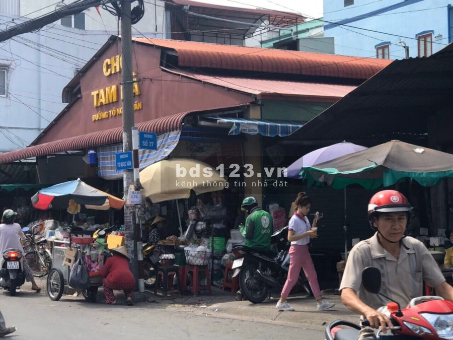Căn nhà mặt tiền chợ Tam Hà Tô Ngọc Vân Linh Đông, Thủ Đúc, dt 37.3m, 2 lầu, giá 3.6 tỷ