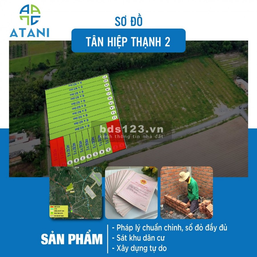 Bán đất thổ cư vùng ven cạnh khu công nghiệp Hiệp Thạnh, Gò Dầu, Tây Ninh, full thổ cư