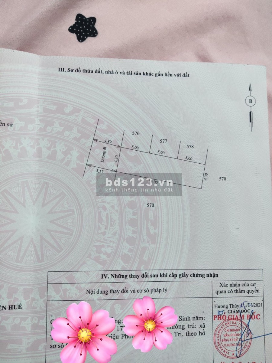 Bán đất phân lô Hương Thuỷ giá đầu tư chỉ 7xx triệu, thổ cư 100%, đường bê tông 5m