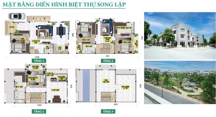 Bán biệt thự liền kề 4 tầng đúc, diện tích 132m, sổ đỏ lâu dài, phương thức thanh toán linh hoạt
