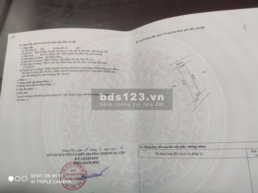Em còn 01 Lô Đất Thổ Cư Siêu Đẹp, giá hớp lí, diện tích sử dụng 86m2, tiện ích đầy đủ