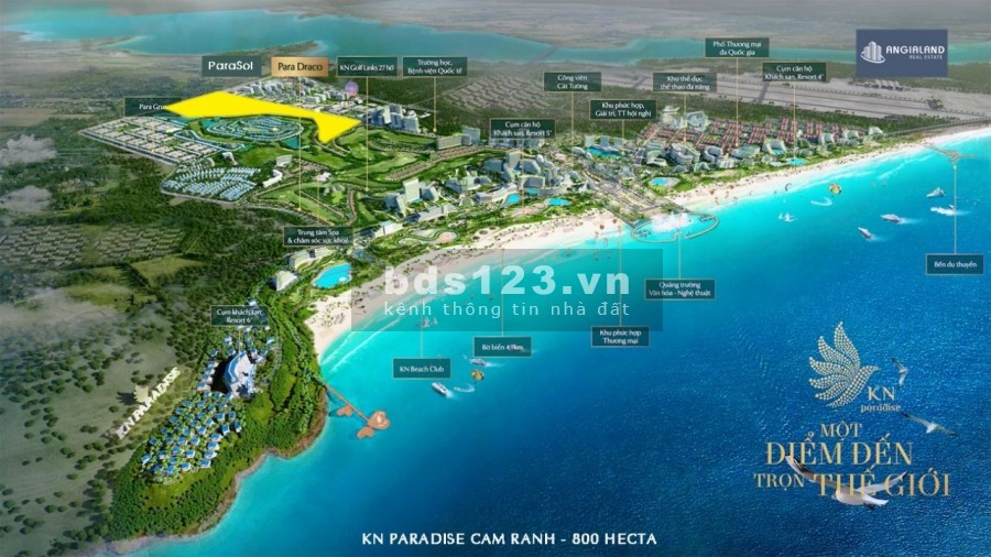 Cơ hội đầu tư GĐ 1 phân khu Biệt thự Biển Para Sol Cam Ranh – Chỉ 50Triệu/Booking (Có hoàn tiền)