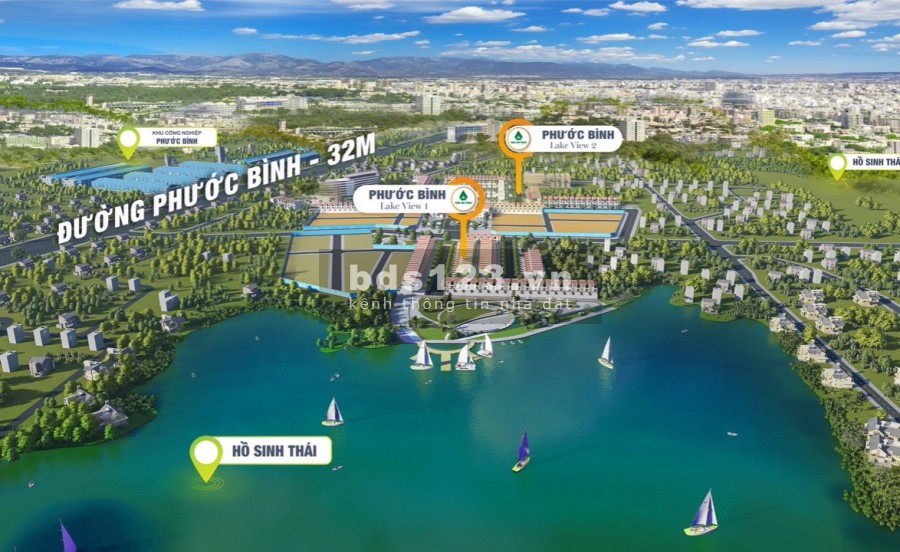 Bán đất nền dự án Phước Bình LakeView suất đầu tư đặc biệt tại bất động sản Long Thành