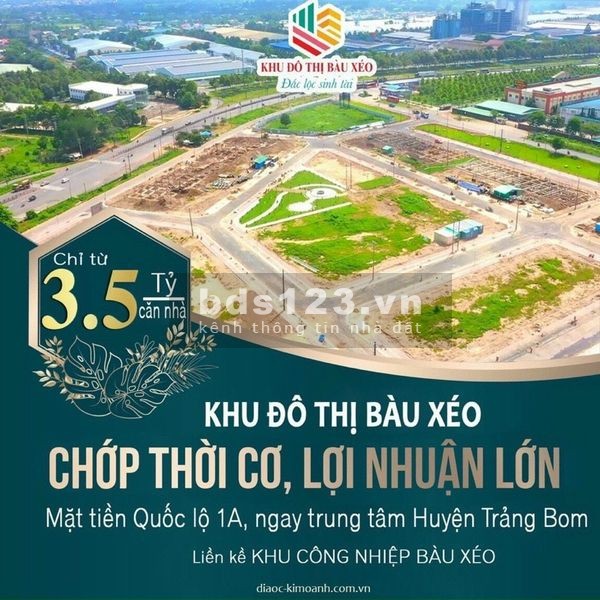 Bán nhà Trảng Bom, giá bán 3.6 tỷ, chiết khấu cao, sổ hồng riêng, khu đô thị Bàu Xéo