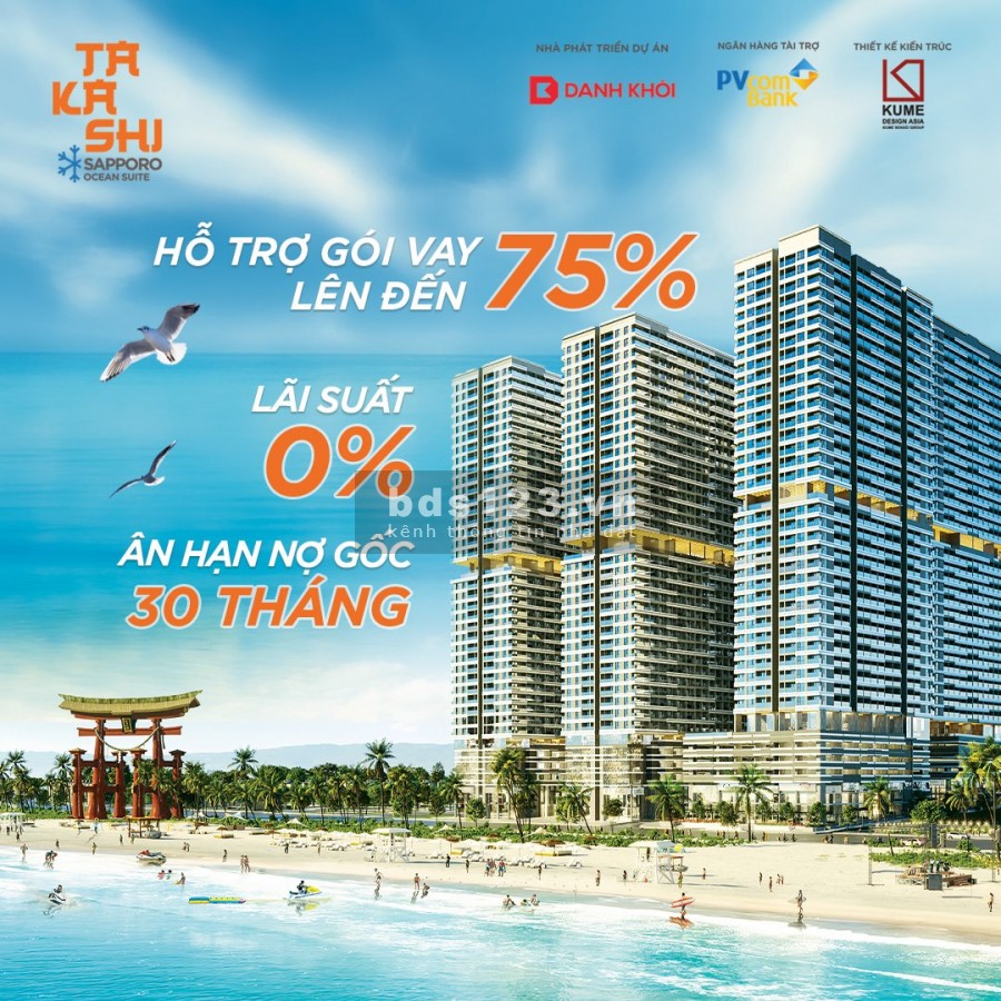 Căn hộ chung cư cao cấp view biển, chính sách cực tốt thanh toán 20% nhận nhà