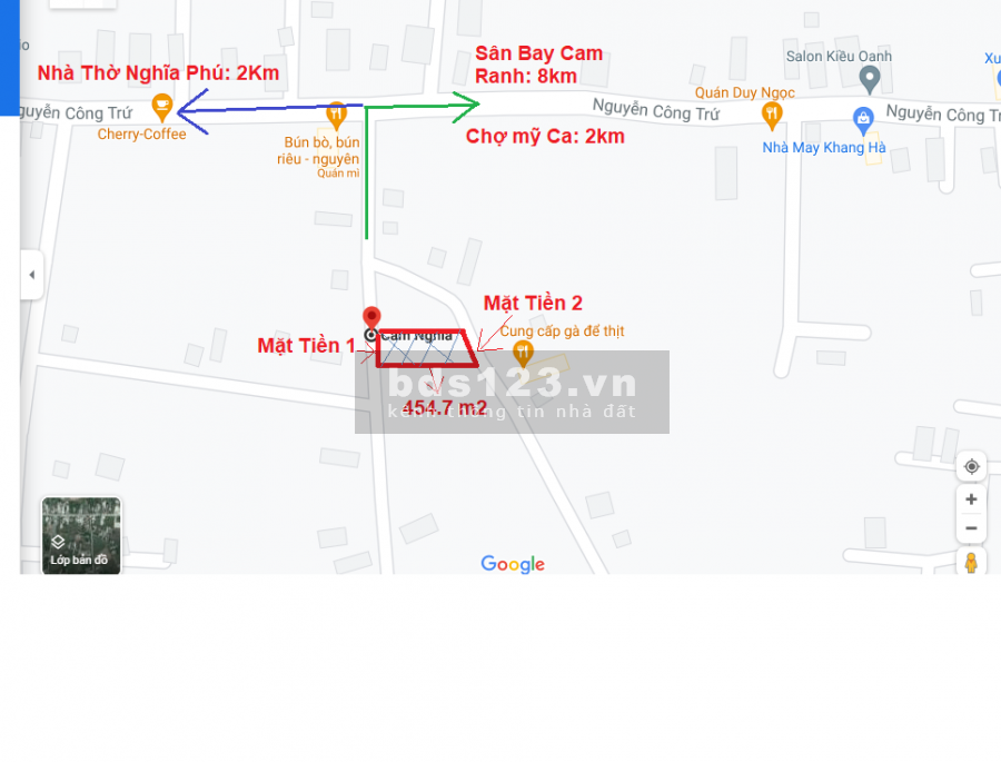 Bán đất gần Chợ Mỹ Ca, Sân bay Cam Ranh