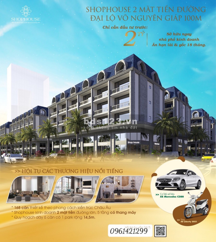 Shophouse Đại Lộ Võ Nguyên Giáp nơi đầu tư thịnh vượng giá trị bền vững!