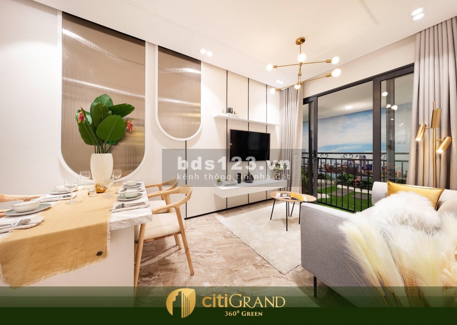 Chính chủ bán căn hộ cao cấp CitiGrand Quận 2 view Quận 1, 2PN 2WC giá gốc CĐT