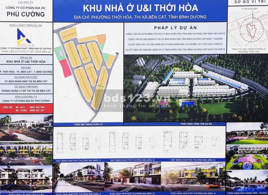 Đất TT Thị Xã Bến Cát, Gần ĐH Quốc tế Việt Đức giá đầu tư 8/9