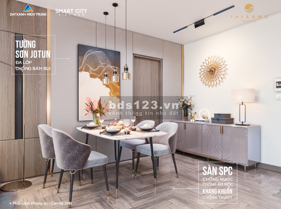 Chiết khấu lên đến 17% cho khách giao dịch căn 2PN view biển chung cư The Sang Residence