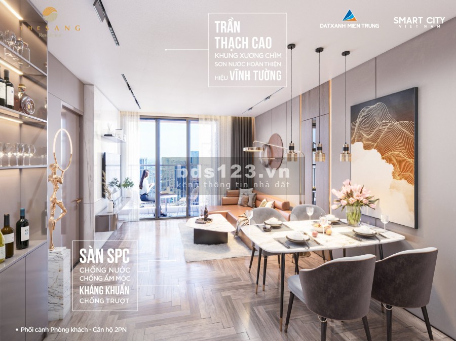 Chiết khấu lên đến 17% cho khách giao dịch căn 2PN view biển chung cư The Sang Residence