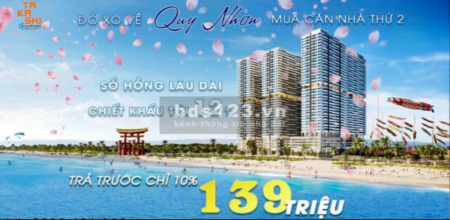 Căn hộ trực diện biển, sổ hồng riêng, thanh toán 20% nhận nhà, hỗ trợ vay 70% Gọi ngay 0904444840
