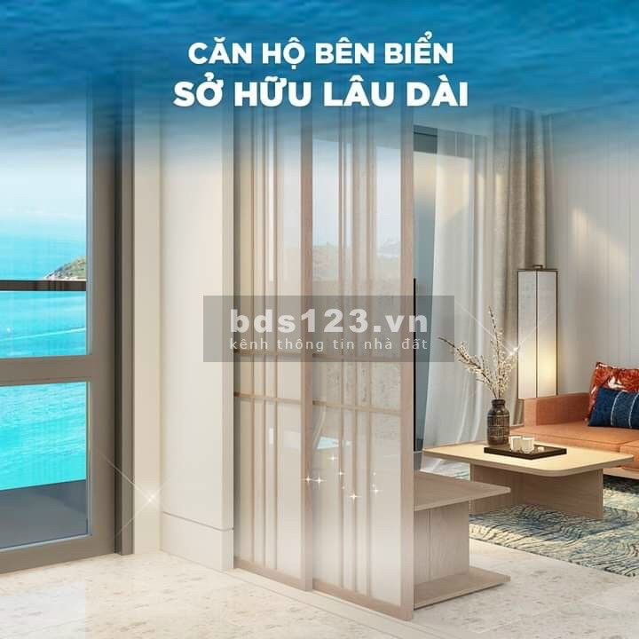Căn hộ du lịch view biển sở lâu dài có sổ hồng riêng chỉ với 280 triệu, ngân hàng hỗ trợ 75%