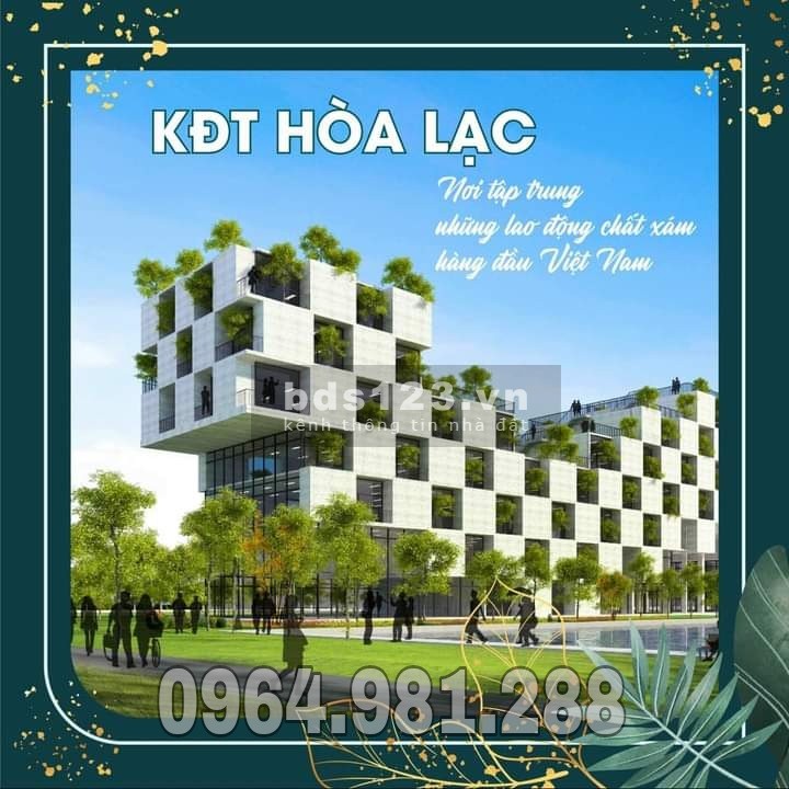 Bán gấp lô đất gần khu CNC Hòa Lạc lô góc 2 mặt tiền gần đường 420 mở rộng, pháp lí đủ