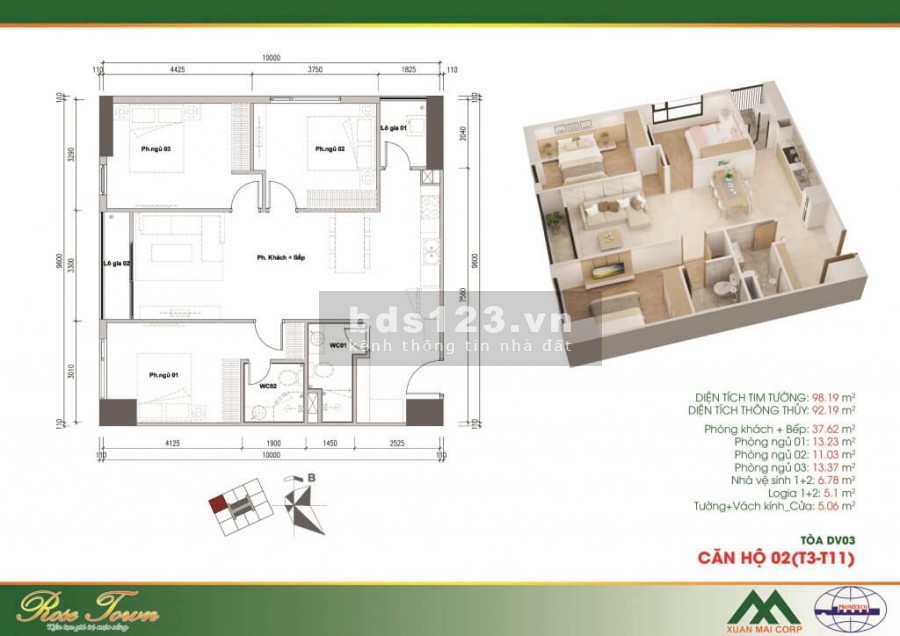 Chit với 750 sở hữu căn hộ 3 pn tại dự án chung cư Rose Town đẹp nhất Quận Hoàng Mai