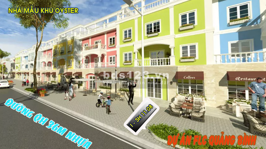 Suất đầu tư siêu thấp chỉ 750 triệu cho căn Shophouse biển FLC Quảng Bình mã căn I - SH 11.08 Dãy 1