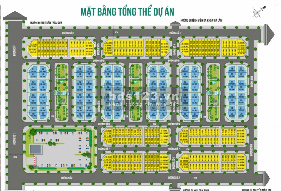 Bán dự án liên kề ngay trung tâm Gia Lâm mặt đường 30m2, pháp lí đầy đủ, lh 0879970660