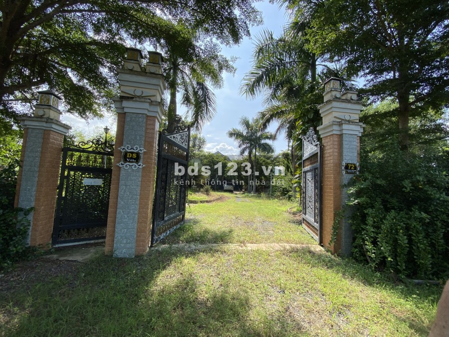 Cần bán nhà vườn + biệt thự xã Phú Hoà Đông Củ Chi diện tích 5200m2 300 thổ cư