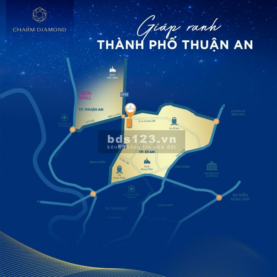 Chỉ với 34 triệu/m2 sở hữu ngay sản phẩm biểu tượng Dĩ An Bình Dương, chính sách tốt